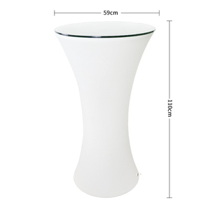 Table de cocktail LED à changement de couleur, éclairage de bar de discothèque, table LED - Product Image 6