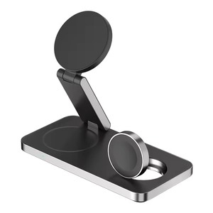 Meilleures ventes <span class=keywords><strong>de</strong></span> produits électroniques <span class=keywords><strong>Chargeur</strong></span> sans fil <span class=keywords><strong>Tapis</strong></span> Pad magnétique puissant 15W Charge rapide Logo personnalisé <span class=keywords><strong>Chargeur</strong></span> sans fil 3 en 1 - Product Image 1