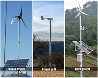 Éolienne à haute efficacité 800w 12v 380v Système hybride éolien solaire pour usage domestique dans les zones résidentielles Générateur éolien