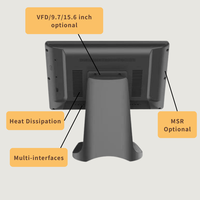 Terminal de point de vente portable avec écran tactile capacitif de 15,6 pouces pour Windows/Android, système de point de vente pour restaurant, fournisseur de systèmes de point de vente