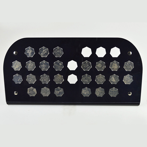Caja de acrílico plana personalizada con 45 agujeros <span class=keywords><strong>para</strong></span> <span class=keywords><strong>monedas</strong></span>, bandeja de exhibición <span class=keywords><strong>para</strong></span> <span class=keywords><strong>monedas</strong></span> - Product Image 6