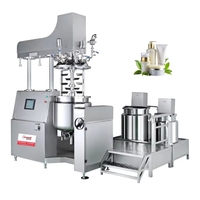 Homogénéisateur à grande vitesse pour cosmétiques et soins de la peau, 50 à 100 litres, décharge inclinée, machine à fabriquer des gels, des pâtes et des crèmes