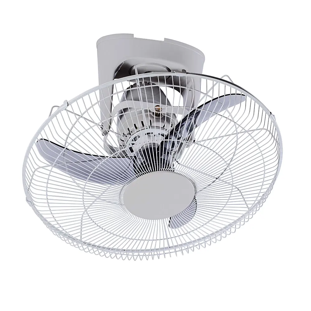 Ventilateur de plafond oscillant de 16 pouces à 360 degrés, ventilateur en orbite, ventilateur de plafond de toit avec 3 pales