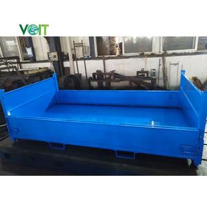 Cage de palette en vrac pliante de côtés de tôle de stockage de porte de demi-chute - Product Image 1