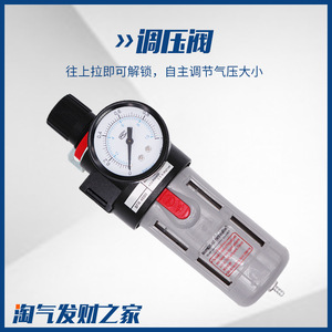 Régulateur de filtre à air Airtac Bfr2000 avec port 1/4 pouce, processeur d'air à température normale - Product Image 2