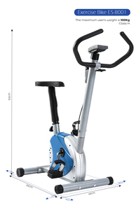 Bicicleta Estática Vertical de Ejercicio, Bicicleta de Fitness Aeróbico para Gimnasio, ES-8002 - Product Image 6
