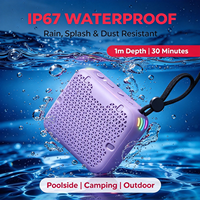 Enceinte Bluetooth 5.4 étanche IP67 avec basses puissantes pour la piscine, la randonnée, le camping, les activités de plein air et le kayak