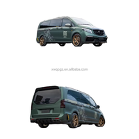 Pour mercedes-benz Vito classe V V250 V260 W447 V220d Topca Kit de carrosserie en Fiber de carbone capot calandre pare-chocs avant pare-chocs arrière