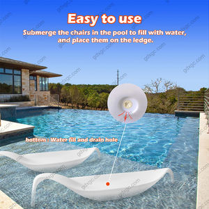 Patio Designer Daybed Sun Bed Meubles en forme <span class=keywords><strong>de</strong></span> feuille Chaises d'extérieur en <span class=keywords><strong>plastique</strong></span> Hôtel Plage Piscine Chaise longue - Product Image 5