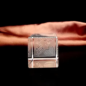 Eer Van Kristal Op Maat Ontwerp Lasergravure Blanks K9 Crystal Decoratief Souvenir 3d Laser Kristal Gegraveerd Zo