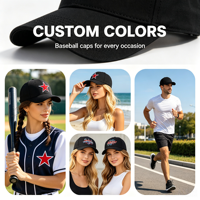 Topi Baseball Berkualitas Tinggi Grosir Baru 5 Panel Adjustable Snapback Bordir Empat Musim Gorras