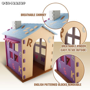 Nuevos productos ecológicos para mascotas 2025, venta al por mayor, jaulas gigantes para mascotas, casa de fácil montaje, modelo de bloques de construcción, producto <span class=keywords><strong>Eva</strong></span> a la venta - Product Image 4