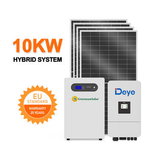 Hệ thống năng lượng mặt trời lai ngoài lưới điện Greensun Complete 15kw 12kw 8kw 6kw 5kw, hệ thống điện mặt trời <span class=keywords><strong>10kw</strong></span> cho gia đình - Product Image 1