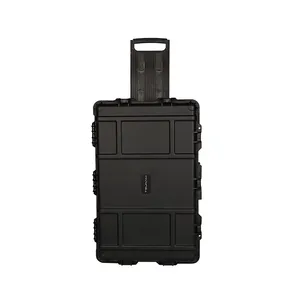 744627 Durable Plastic Equipment Case Hard Protective Carrying Case with Wheels for Telecommunications Systems