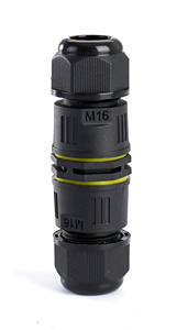 M16 nhựa IP68 cáp chống thấm nước nối t loại nhanh chóng Splice 2pin Đen Nylon PA66 dây kết nối cho sử dụng ngoài trời CE UL94 - Product Image 4