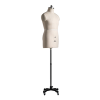 Mannequin en mousse pour homme avec support réglable, idéal pour la confection de patrons de vêtements masculins