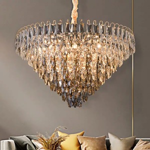 โคมไฟระย้าแก้วทรงกลม LED โคมไฟระย้าแก้วสำหรับวิลล่าร้านอาหาร - Product Image 2