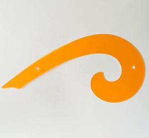 <span class=keywords><strong>Regla</strong></span> de Costura de Venta Directa de Fábrica, Flexible, Transparente, Naranja, Juego de 3 Piezas, Kit de Curvas Francesas - Product Image 6