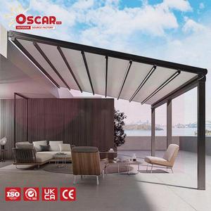 Kits de pergola de toit, pergola extérieure de haute qualité, terrasse de jardin, bioclimatique, auvent rétractable réglable avec télécommande - Product Image 1