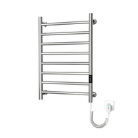 Sèche-serviettes électrique mural compact en alliage d'aluminium à 8 barres, 110 V, pour appartement et salle de bain