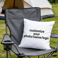 Taie d'oreiller personnalisable avec fermeture éclair, résistante à la décoloration et lavable, motif identique des deux côtés, pour la maison et l'hôtel, 100% polyester