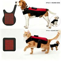 Faja de Terapia de Luz Roja 660nm 850nm para Mascotas, Almohadilla LED de Fototerapia para Alivio del Dolor de Espalda en Perros y Gatos, Cinturón Relajante Muscular para Recuperación de Columna Vertebral