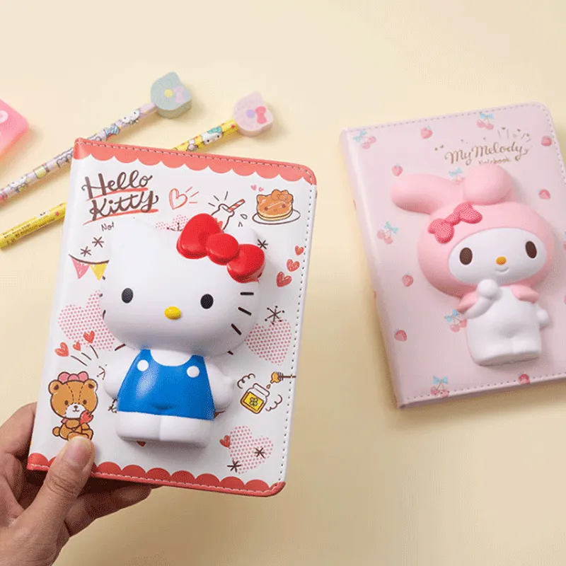 Topsthink In Stock Note Book Slow Rising Cute Hello Kitty Release Pressure Creative Vent Notebook