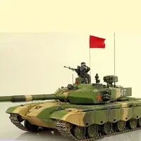 Large scale metal tank model for display