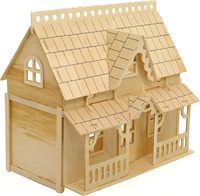 Puzzle en bois 3D, mini kit de maison à construire soi-même, modèle écologique, chambre mignonne, cadeau éducatif pour enfants et adultes, fête des mères, Noël, Nouvel An