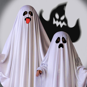 Disfraz de Fantasma para Niños de Halloween, Estilo Personaje de TV, Túnica Larga, Artículos Festivos de Carnaval con Capa, Trajes, Decoraciones para Fiestas, Accesorios - Product Image 2