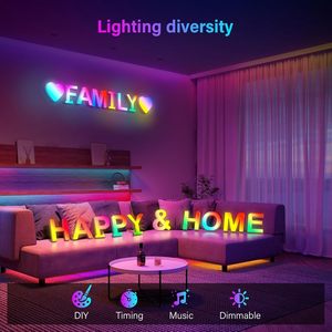 Coplsdors Luce Notturna LED RGB a Forma di Lettera B con Sincronizzazione Musicale, Decorazione per Feste di Compleanno e Natale per Ragazze e Donne - Product Image 5