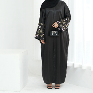 Robes Musulmanes de Dubaï Abaya Modeste EID en Gros pour Femmes, Kaftan Brodé, Kimono Ouvert de Luxe pour Femmes, Vêtements Islamiques - Product Image 5