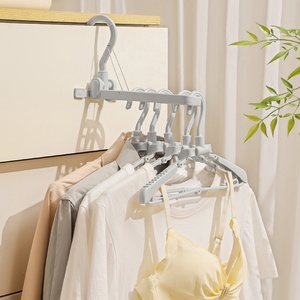 New Multi-function Folding Hanger Storage Artifact Household Clothes Hanger Magic Clothes Support - Product Image 2
