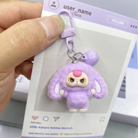Llavero de Muñeca Adorable, Mini Muñecas de Resina Flocada, Adornos de Caja Sorpresa, Decoración de Escritorio Favorita de Estudiantes a la Moda, Pequeños Adornos