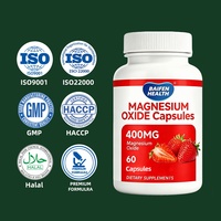Oxyde de magnésium OEM ODM pour adultes : soutien de l'humeur, détente, énergie, fonction osseuse, santé cérébrale – 60 capsules