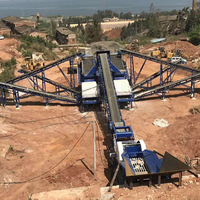Hohe Kapazität 150 Tph 300 Tph Mobile Backen zerkleinerung anlage Erz Eisen Steinbruch Maschine Motor Motor Getriebe kern Steinbrecher anlage