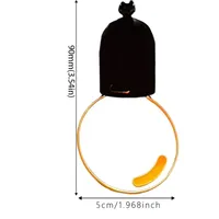 Petite ampoule LED rétro, 2 modes d'éclairage pour les longs trajets, utilisation quotidienne, accessoire de décoration automobile, ornement suspendu pour voiture, lumière de nuit intérieure