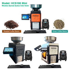 Machine de tri de couleur HCS100 Mini 50-100 kg/h pour grains de café, flocons de nourriture pour animaux, 5 canaux, noix - Product Image 5