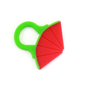 Anneau de dentition pour bébé en silicone sans BPA, motif ours <span class=keywords><strong>pomme</strong></span>, qualité alimentaire, pour les molaires - Product Image 3