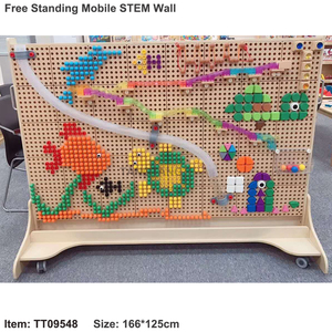 ของเล่นเสริมพัฒนาการแบบตั้งพื้นเคลื่อนย้ายได้ <span class=keywords><strong>Tangtang</strong></span> STEM บล็อกสร้างสรรค์แบบอินเทอร์แอคทีฟสำหรับเด็กก่อนวัยเรียน เล่นในร่ม ติดผนัง ทำจากวัสดุ ABS - Product Image 3