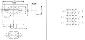 จอแสดงผล LED แบบลูกศรขนาด 1.8 นิ้ว 5 ส่วน รุ่น HOUKEM-1801-BSR ราคาประหยัด - Product Image 6