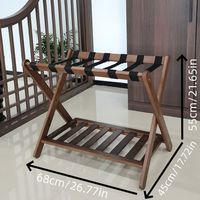 Étagère à chaussures pliable en bambou, support à bagages en bois pour chambre d'hôtel, entrée, organisateur de rangement multi-niveaux, vente en gros OEM