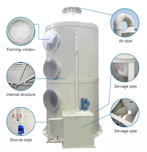 Torre de pulverización de volumen de aire de 3000 M3/<span class=keywords><strong>h</strong></span> para tratamiento de gases residuales industriales y limpieza del aire - Product Image 2