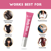Colle corporelle professionnelle de luxe, adhésif de mode pour vêtements et peau, imperméable, longue durée, sans danger pour la peau, pour maillots de bain et robes, OEM