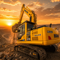 Excavatrice d'occasion Komatsu PC210-8 21 tonnes Fabriquée au Japon Importée avec emballage d'origine Haute qualité