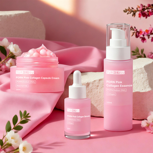 Set Collagene Rosa PDRN Private Label: Capsule, Crema, Siero, Fiale con Niacinamide e DNA di Sodio per Elasticità, Idratazione e Luminosità - Product Image 1