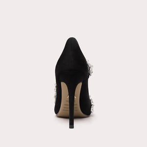 प्रीमियम क्रिस्टल गैंस्टन सुरुचिपूर्ण नुकीले पैर की ऊँची एड़ी के जूते महिलाओं के लिए औपचारिक भोज जूते - Product Image 4