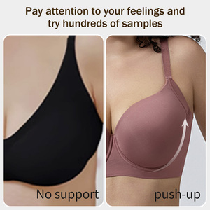 Wmtangli cộng với kích thước liền mạch <span class=keywords><strong>Minimizer</strong></span> Áo ngực bảo hiểm đầy đủ đẩy lên bên làm mịn chống chảy xệ hỗ trợ cho cô gái busty - Product Image 2