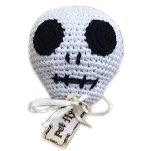 Handmade Creations "Skully the Skull" Organic Cotton <b>Small</b> <b>Dog</b> Toy - Product Image 1