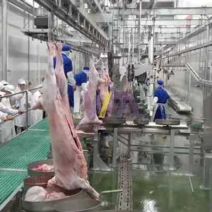 Abattoir de moutons halal Machine complète d'abattage de chèvres Religion islamique Abattoir d'agneau Équipement d'abattoir